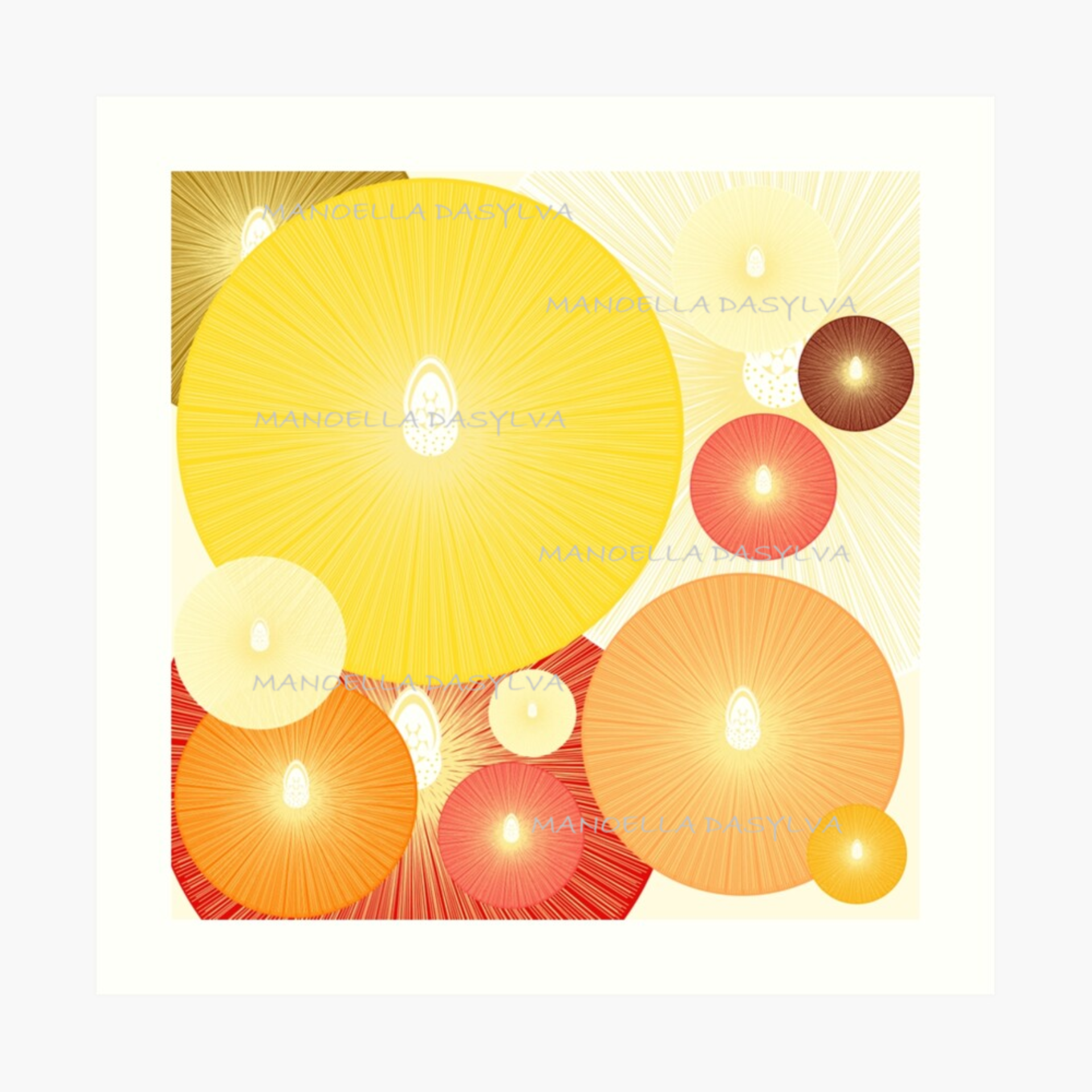 Tableau géométrie abstraite (réalisation numérique)